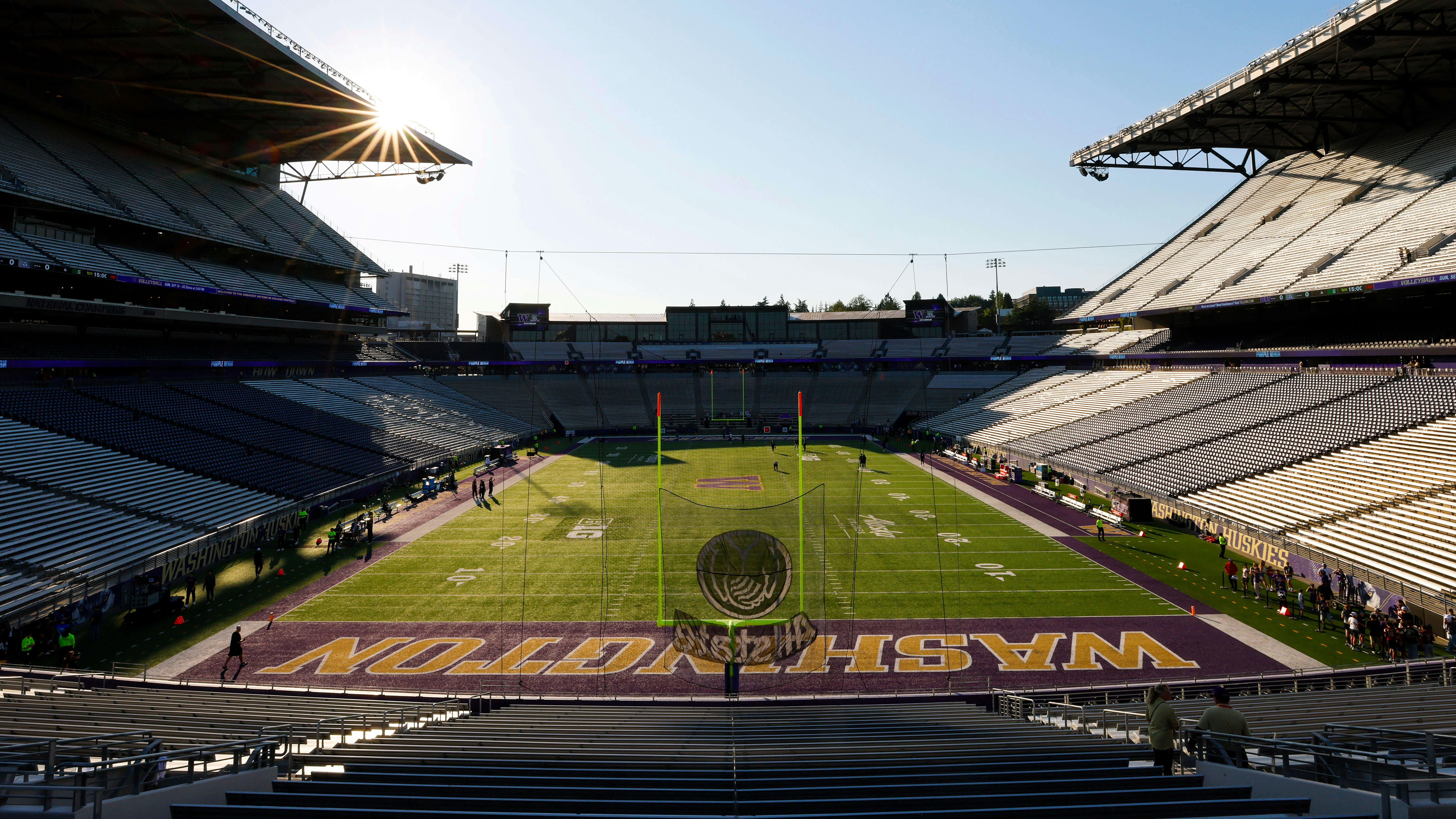 General view of Alaska Airlines Field at Husky Stadium before a game between the Weber State Wildcats and Washington Huskies. Mandatory Credit: Joe Nicholson-USA TODAY Sports