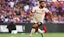 Mohamed Salah (11 Liverpool) in action during the 2025 FA Community Shield.
