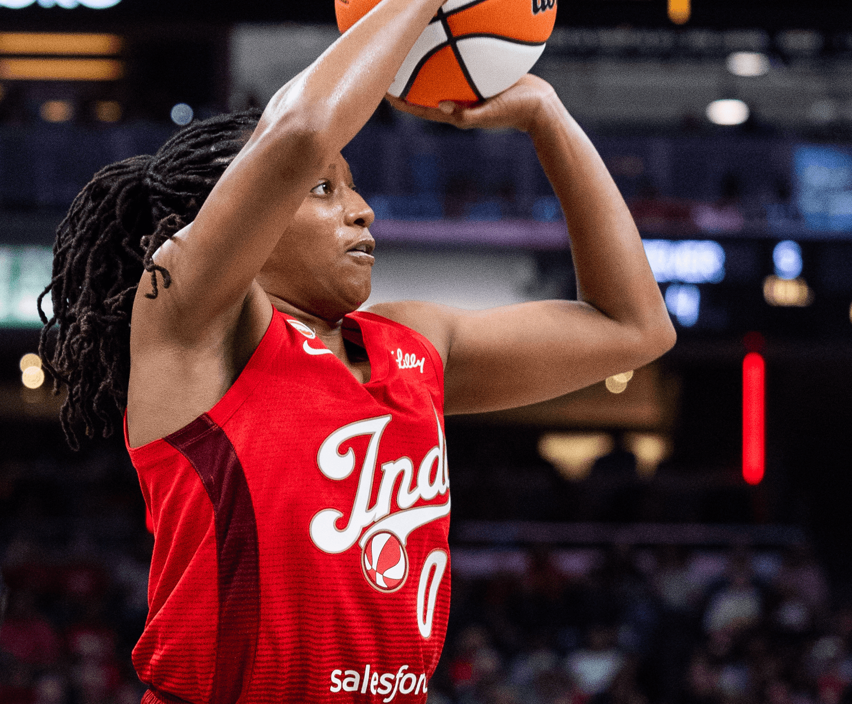 Kelsey Mitchell of the Indiana Fever WNBA