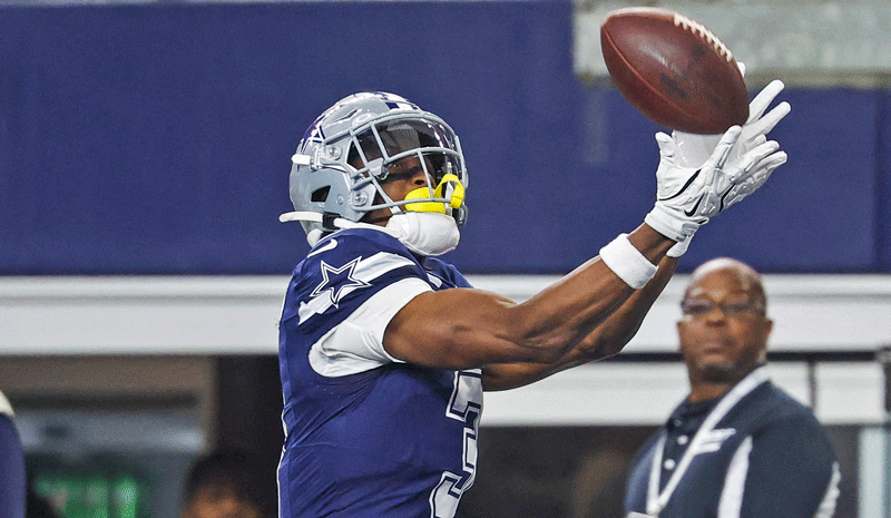 Dallas Cowboys wide receiver George Pickens (3).