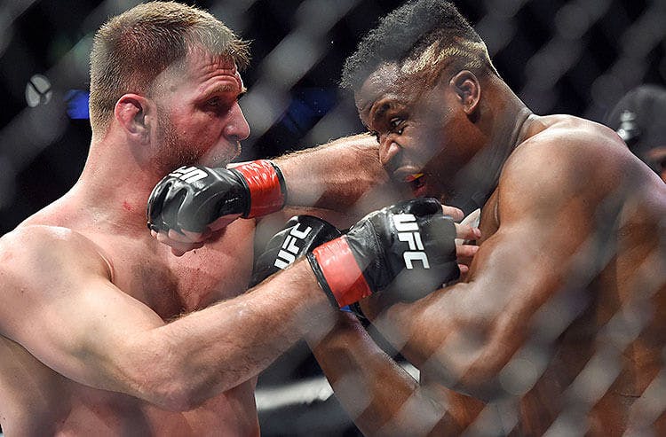 UFC heavyweight fighters Stipe Miocic and Francis Ngannou