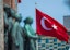 Commemorative monument of the Republic of Türkiye, in Taksim Square, with the figure of Kemal Ataturk, the first president, and the Turkish flag in the background. (Photo by Mario Coll / SOPA Images/Sipa USA)