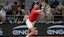 Novak Djokovic of Serbia returns a shot during his match against Alexander Zverev.