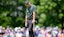 Rory McIlroy reacts to his putt on the fourth hole during the first round of the PGA Championship.