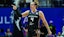 Connecticut Sun guard Marina Mabrey (4) reacts after her basket against the Minnesota Lynx.