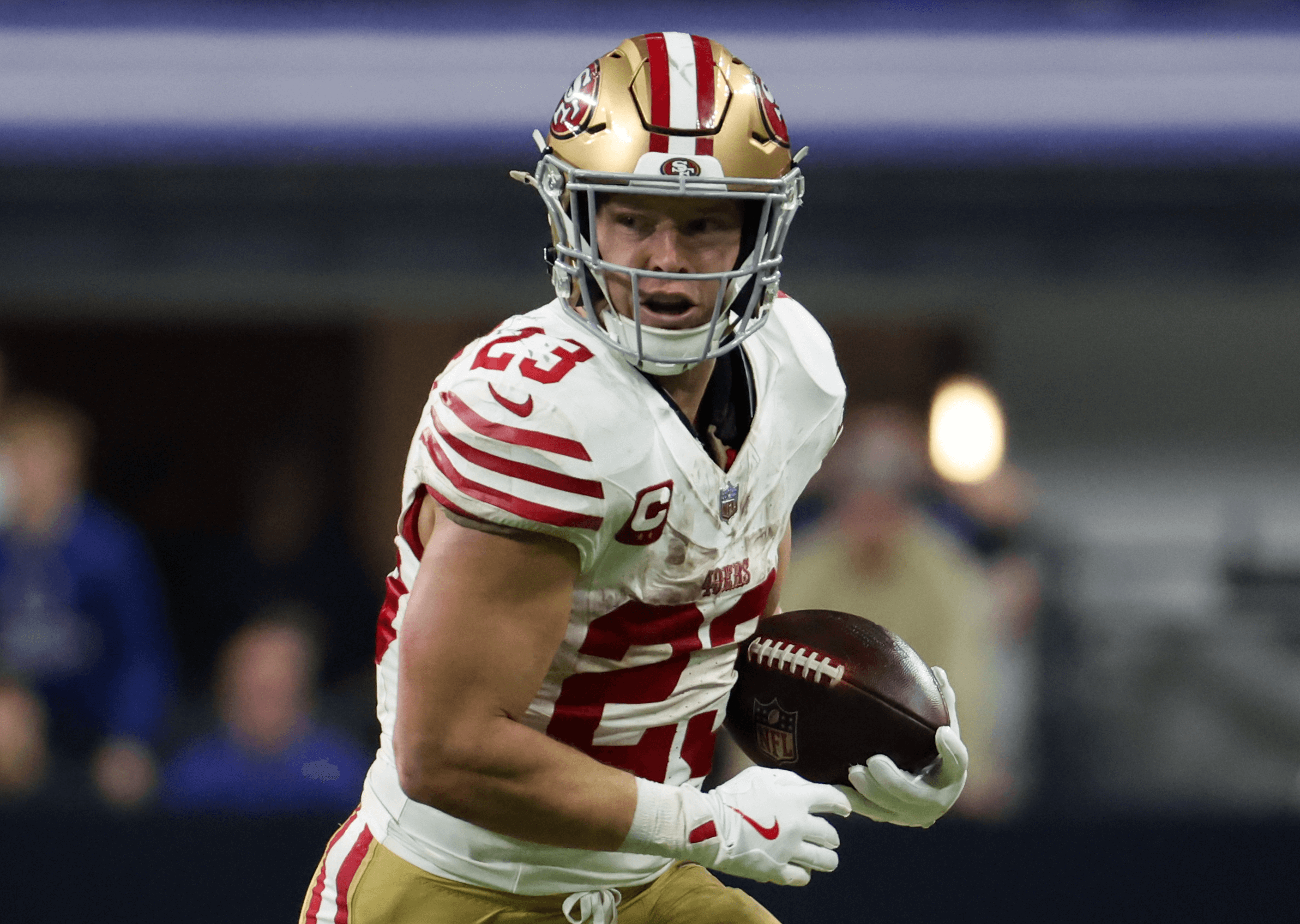 Christian McCaffrey of the San Francisco 49ers NFL