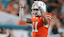 Carson Beck Miami Hurricanes NCAA College Football (11) reacts during the third quarter vs. South Florida.