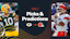 Promo image for Packers vs. Browns, including Jordan Love and Joe Flacco.
