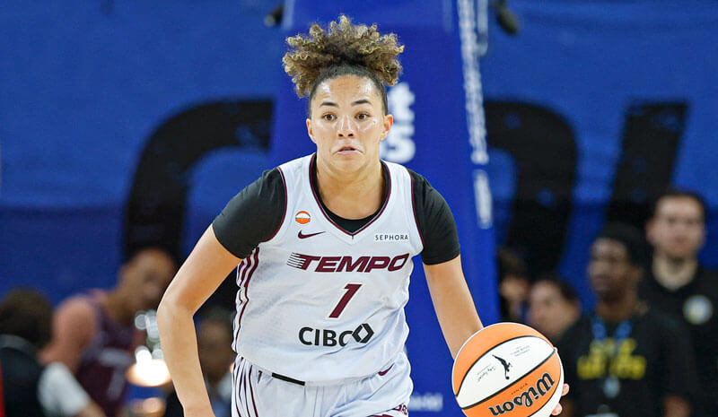 Toronto Tempo guard Kiki Rice (1).