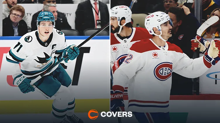 Sharks vs Canadiens Predictions. Macklin Celebrini San Jose Sharks Chris Kreider Montreal Canadiens NHL