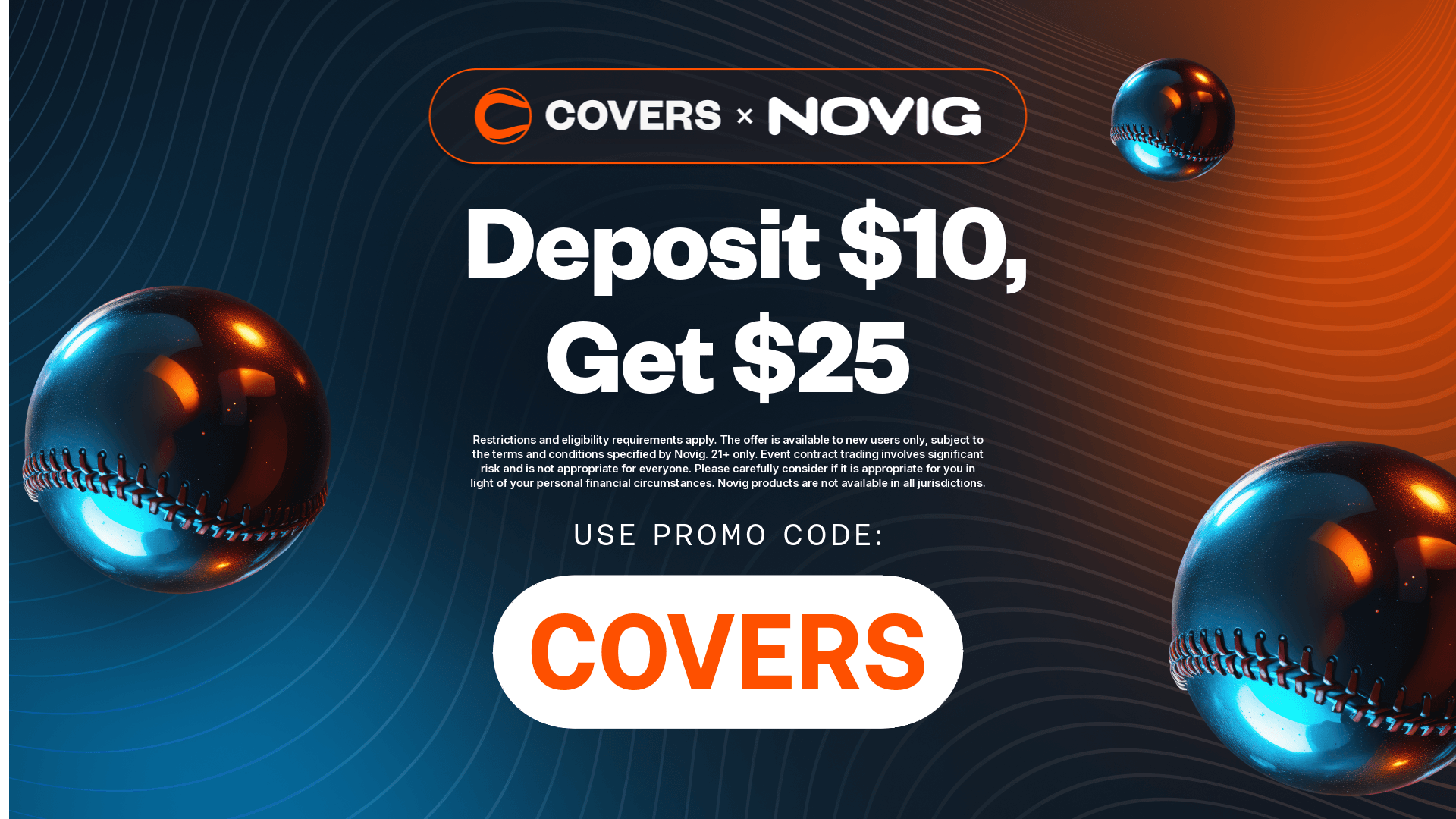 How To Bet - Novig Promo Code COVERS: Get $25 Bonus for MLB & WNBA Games