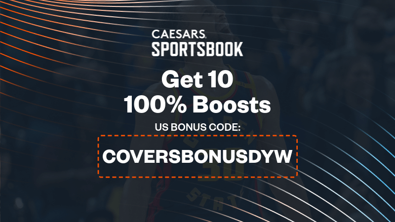 How To Bet - Caesars Sportsbook Promo Code 'COVERSBONUSDYW': Bet $1, Get 10 100% Boosts for Nuggets vs Warriors