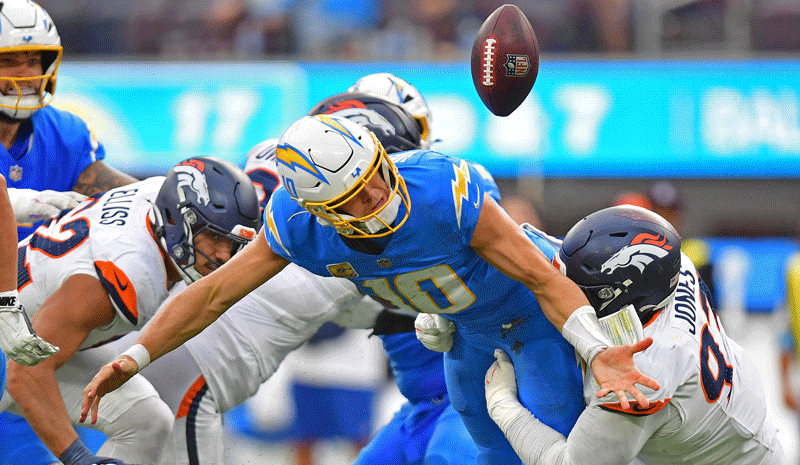 Chargers vs Chiefs predictions, picks, & early odds. Justin Herbert Los Angeles Chargers NFL.