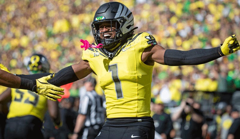 Traeshon Holden Oregon Ducks NCAA College Football