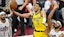 Indiana Pacers guard Tyrese Haliburton (0) drives to the basket.