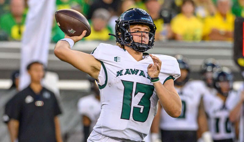 Brayden Schager Hawai’i Rainbow Warriors NCAAF