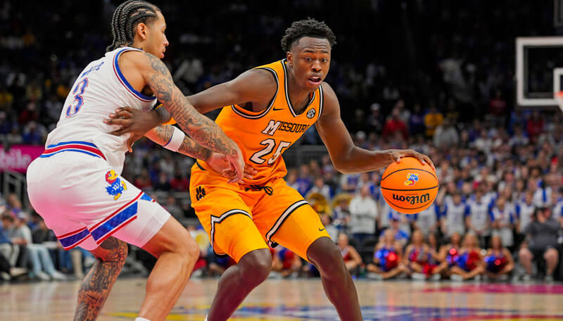 Mark Mitchell Missouri Tigers SEC college basketball