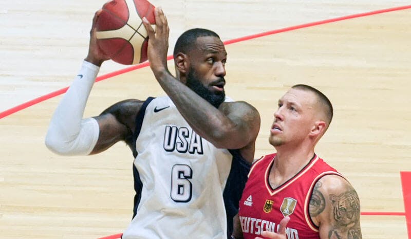 LeBron James USA Olympic basketball