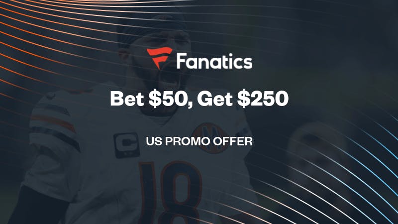 Fanatics Sportsbook Promo for Bears vs Commanders Monday Night Football