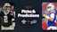 Promo image for Saints vs. Bills, including Spencer Rattler and Josh Allen.