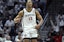 San Diego State Aztecs forward Jaedon LeDee (13) celebrates after a basket during the first half against the Boise State Broncos at Viejas Arena.