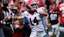 Gunner Stockton (14) throws a deep ball during the Georgia G-Day spring football game.