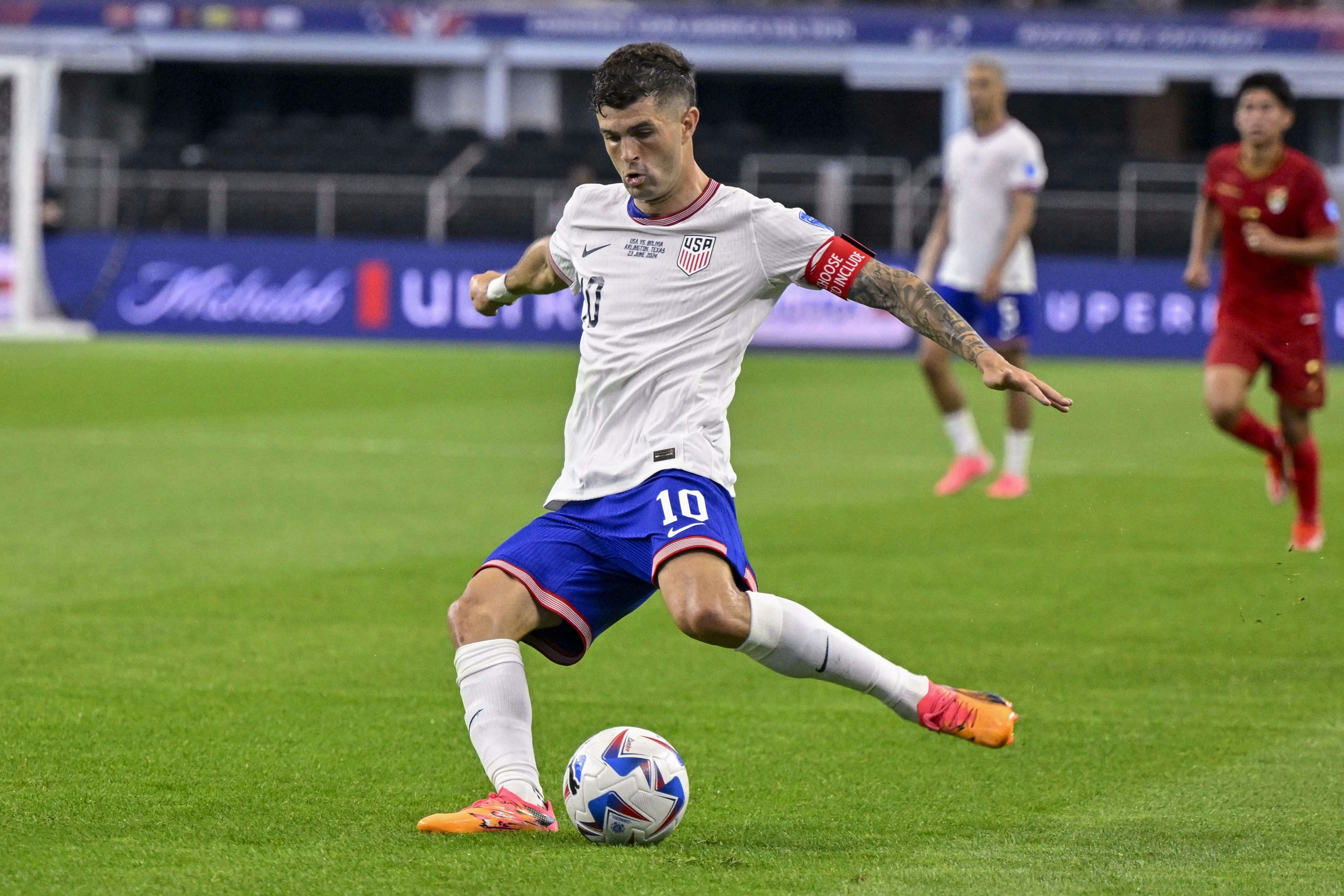 Pulisic USA Copa America 2024 soccer