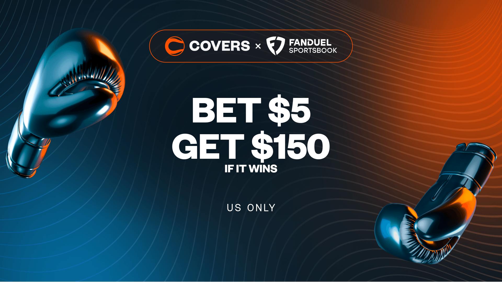 Bet $5, Get $150 Bonus Bets if it wins without needing a FanDuel promo code.
