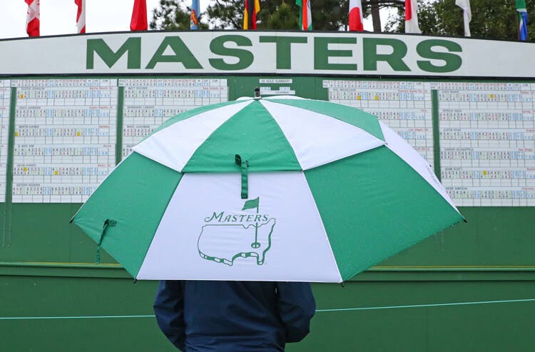 Rain at Augusta National for the Masters