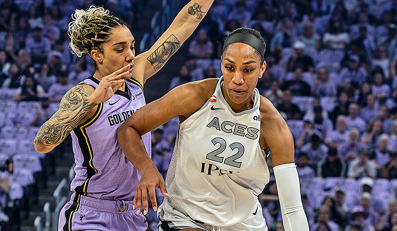 A'ja Wilson Las Vegas Aces Gabby Williams Golden State Valkyries WNBA