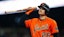San Francisco Giants third baseman Matt Chapman (26) reacts.
