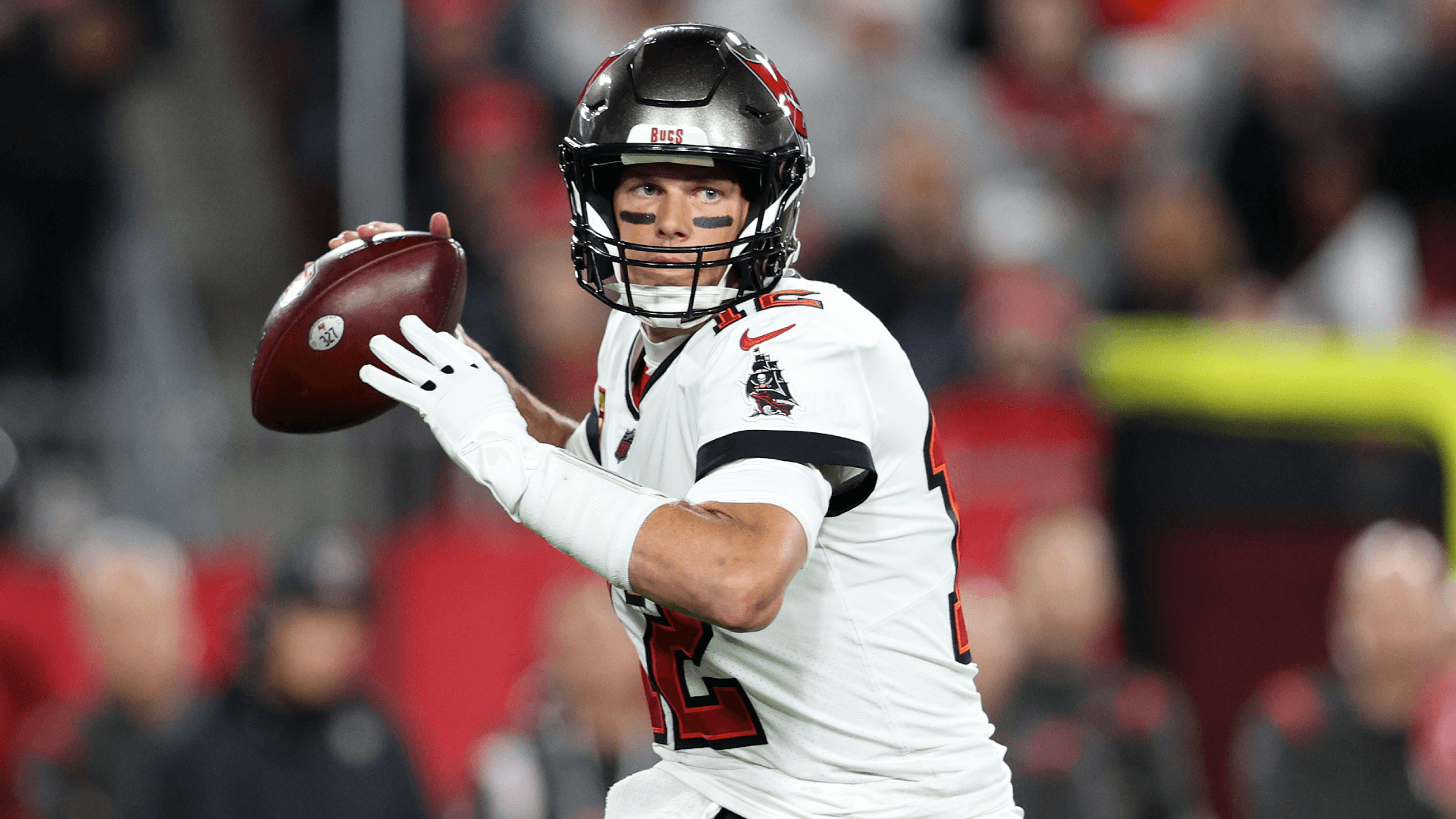 Tampa Bay Buccaneers quarterback Tom Brady (12) drops back to pass against the Dallas Cowboys.