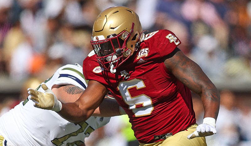 Boston College Eagles CFB Donovan Ezeiruaku