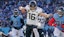 Jacksonville Jaguars quarterback Trevor Lawrence (16) has his eyes on the end zone.