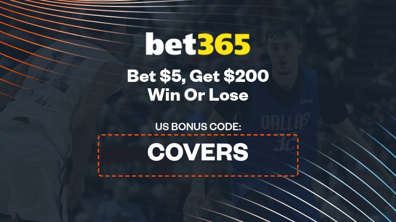 Bet365 Bonus Code 'COVERS': Claim $200 Bonus Bets With A $5 Wager on Spurs vs Mavs