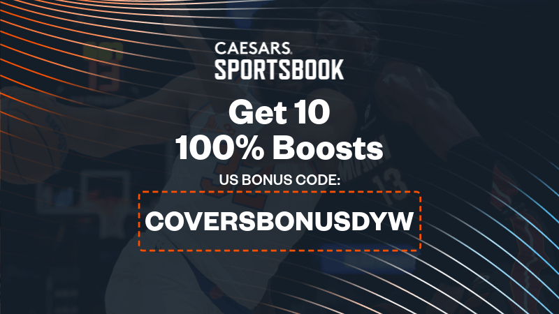 How To Bet - Use Caesars Sportsbook Promo Code 'COVERSBONUSDYW' for 10 100% Boosts; Just Bet $1 on Heat vs Knicks