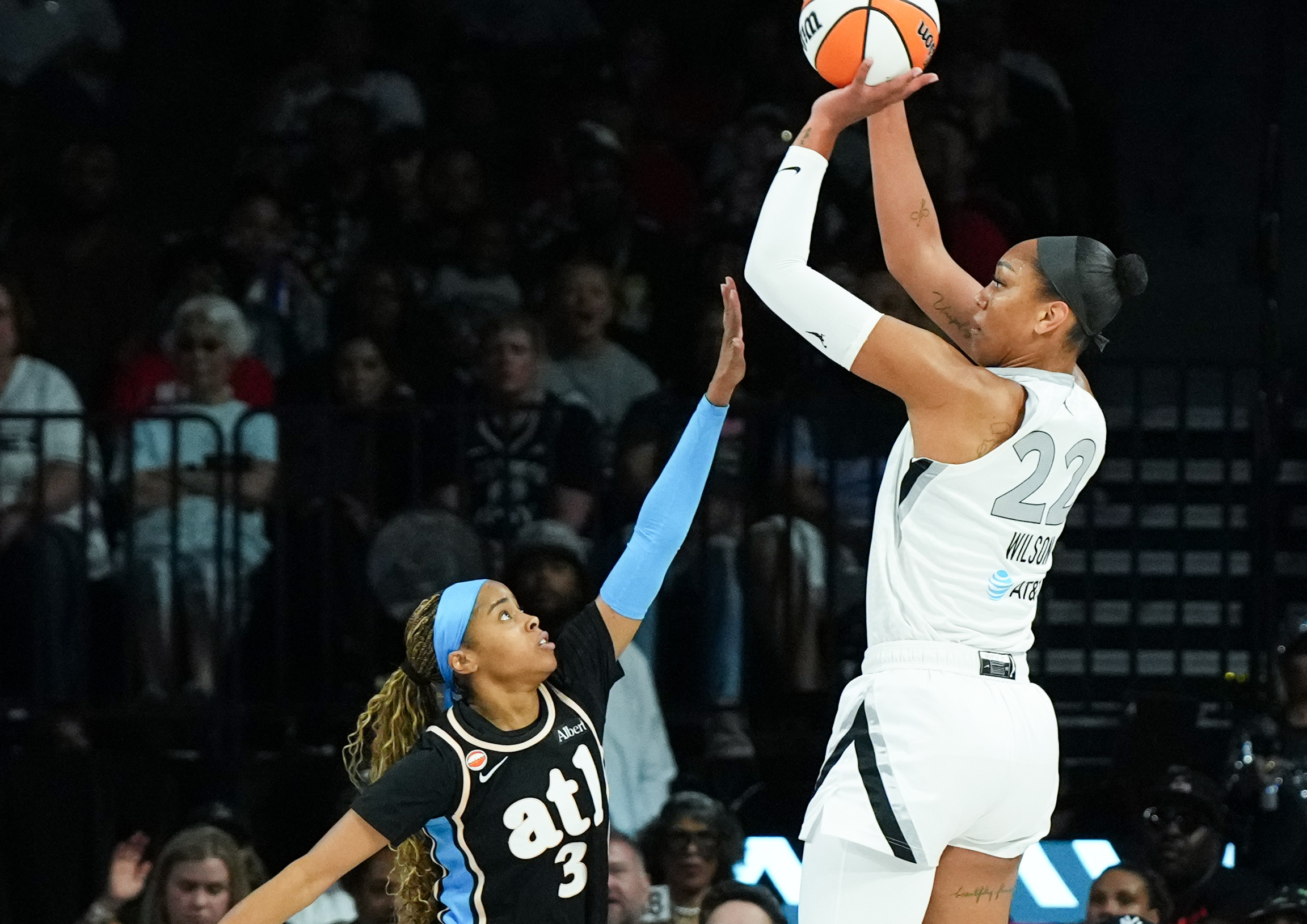 A'ja Wilson of the Las Vegas Aces WNBA