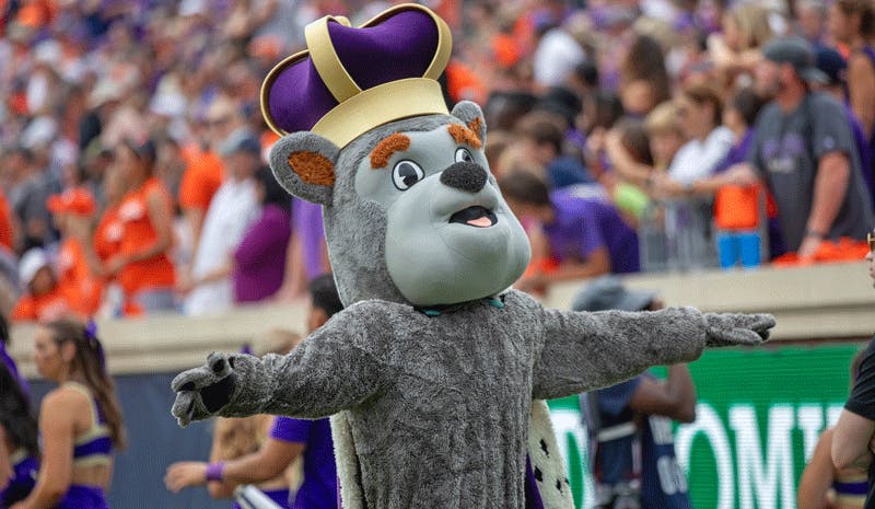 James Madison Dukes mascot 