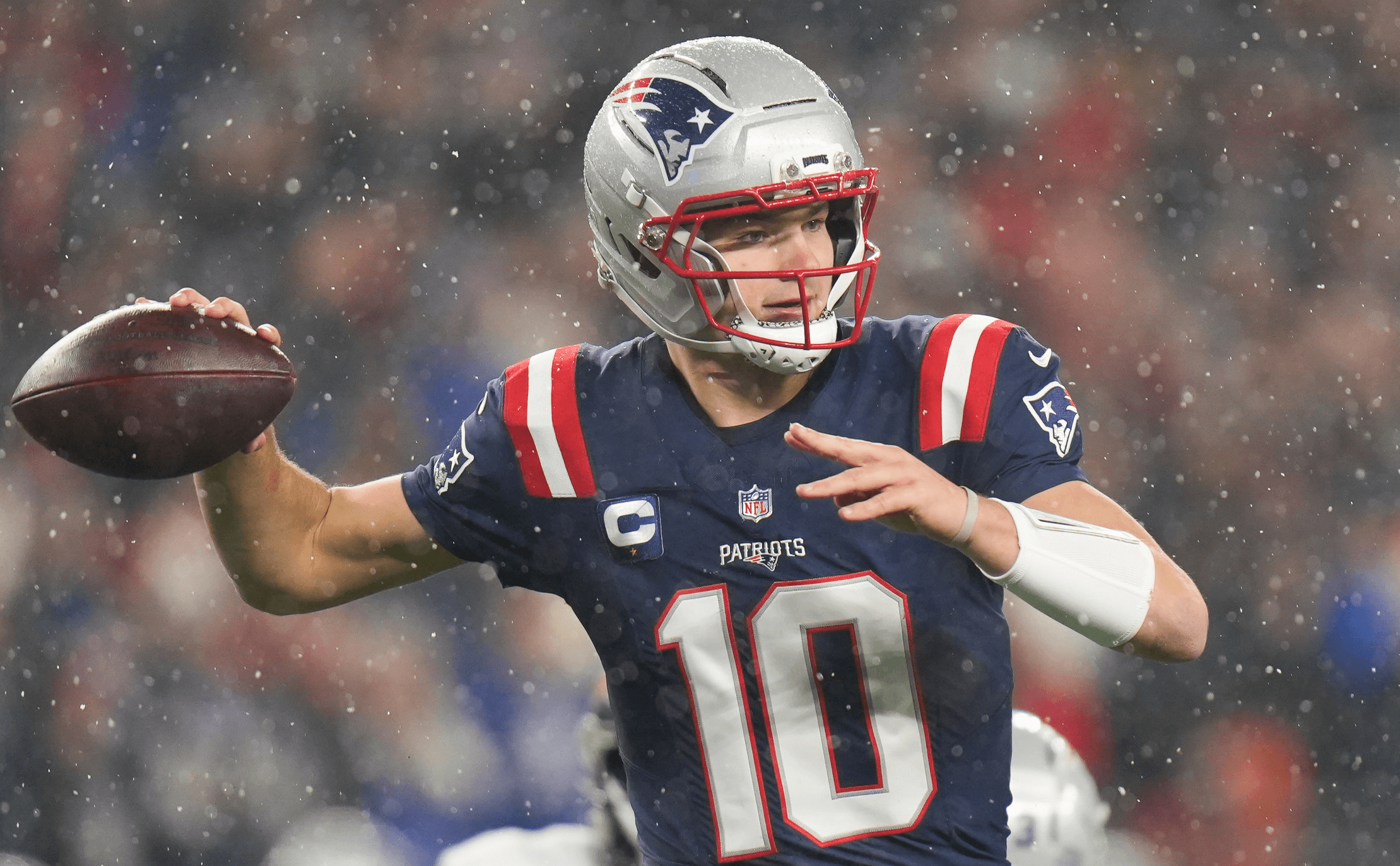 Drake Maye of the New England Patriots NFL