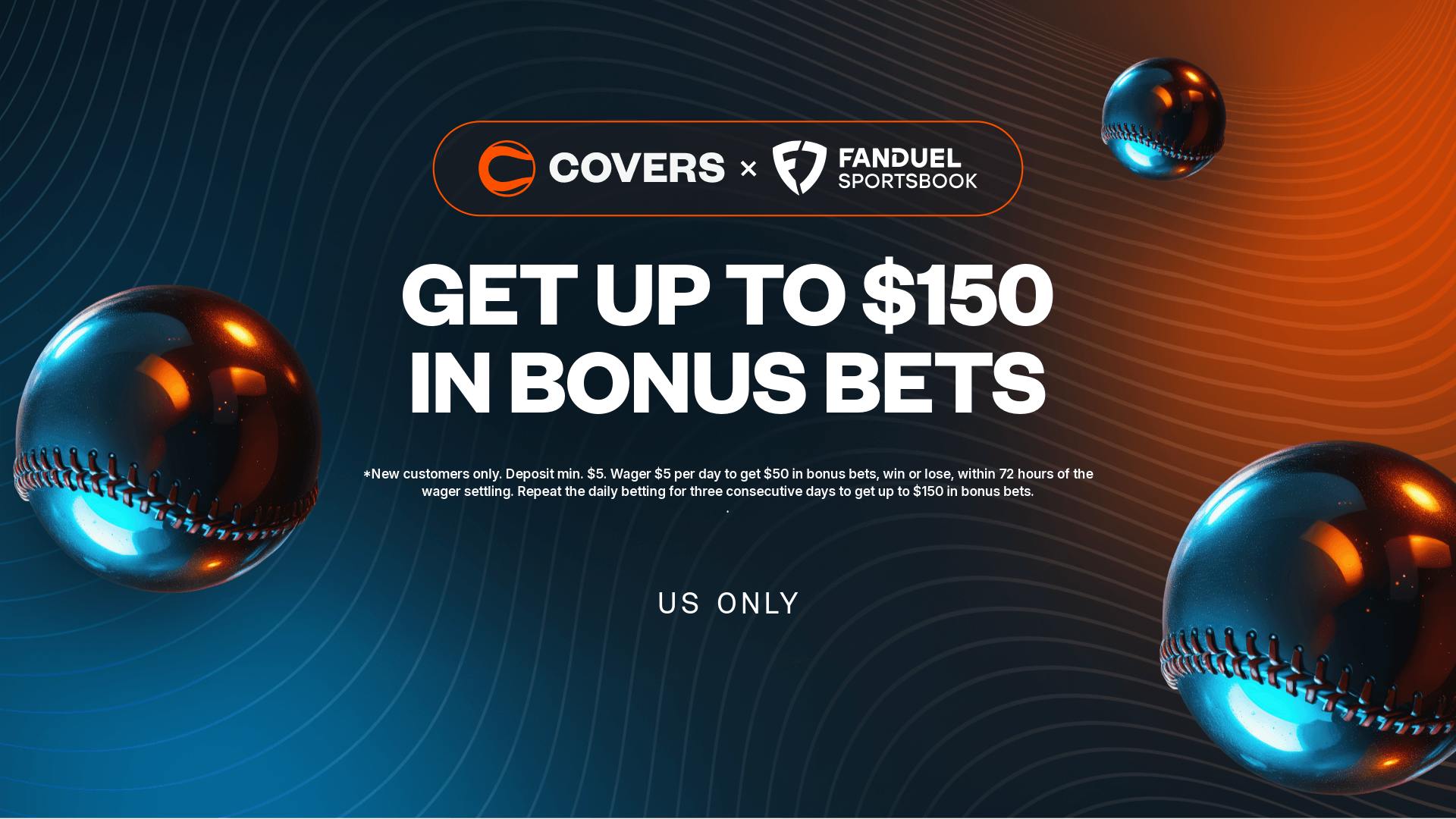 Get up to $150 in Bonus Bets with the FanDuel promo code offer.