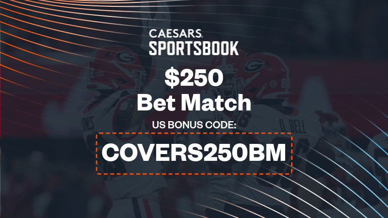 Use Caesars Sportsbook promo code "COVERS250BM" to claim a $250 bet match offer.