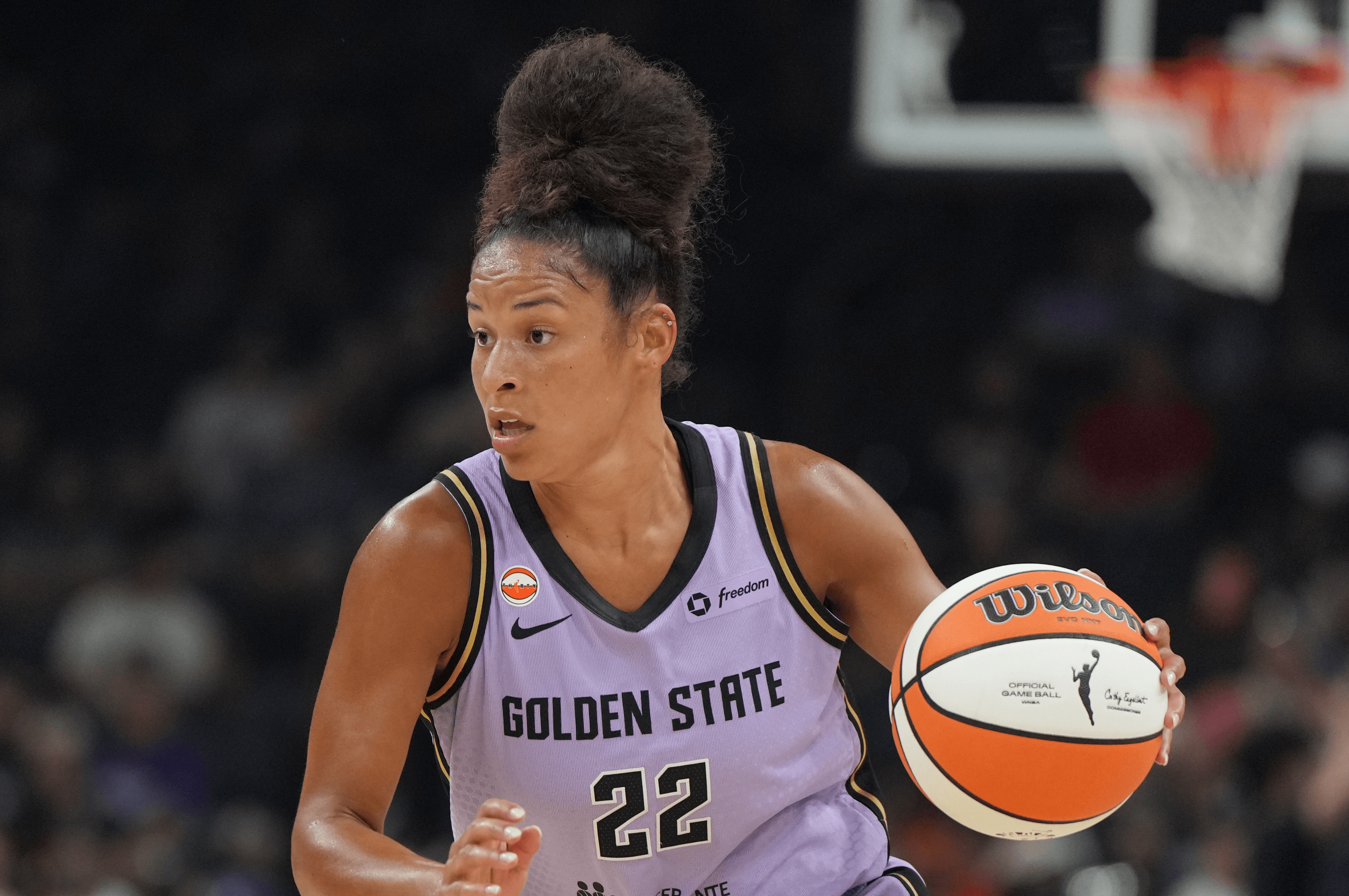 Veronica Burton of the Golden State Valkyries WNBA