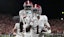 Alabama Crimson Tide wide receiver Isaiah Horton (1) celebrates.