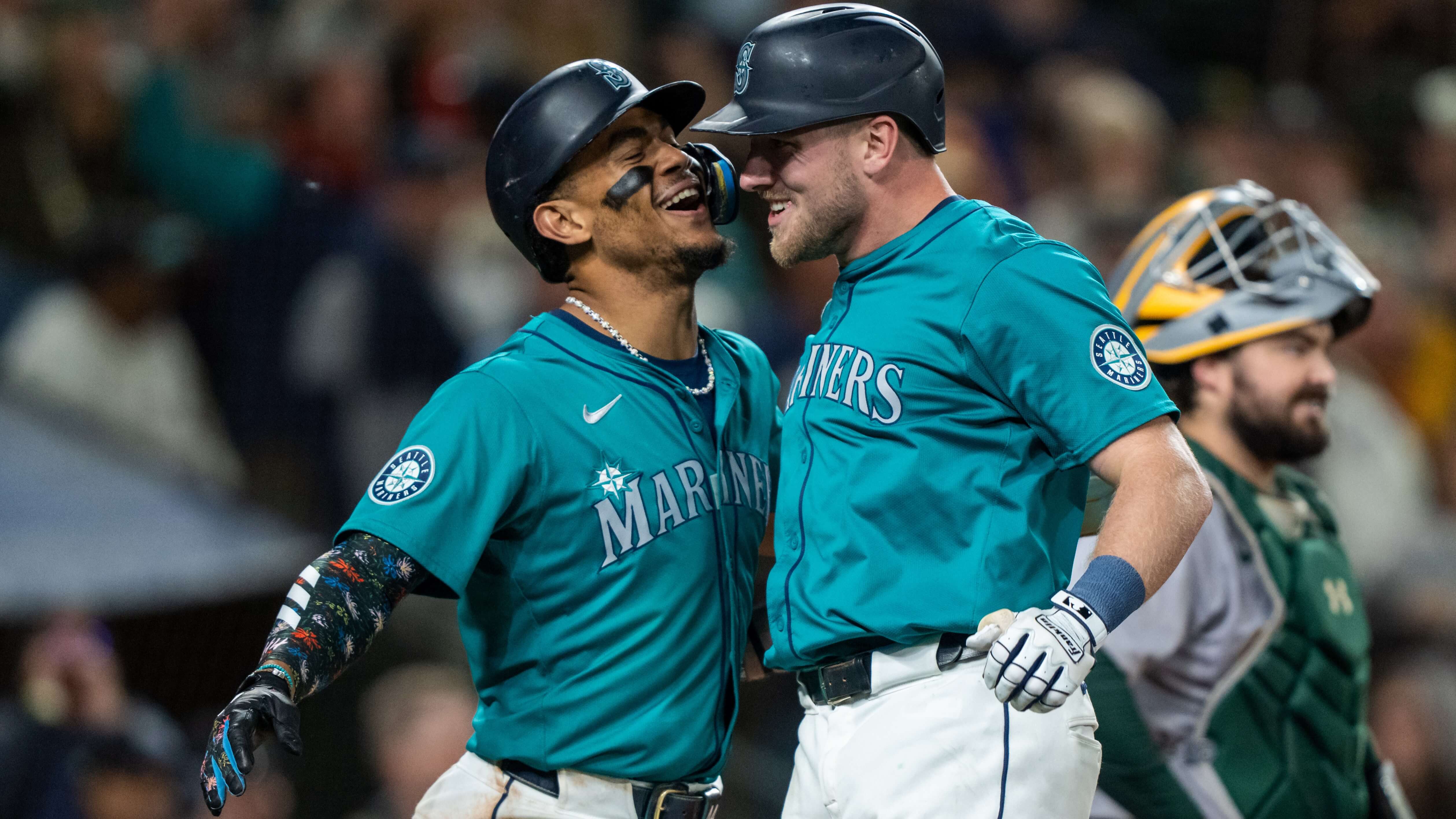 Seattle Mariners Luke Raley Julio Rodriguez MLB