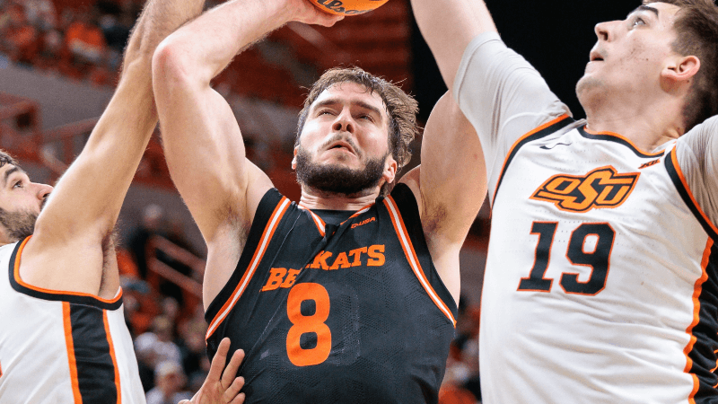 Sam Houston Bearkats forward Veljko Ilic NCAAM.