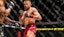 Nathaniel Wood (red gloves) fights.