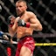 Nathaniel Wood (red gloves) fights.