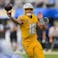 Los Angeles Chargers quarterback Justin Herbert (10) throws the ball.
