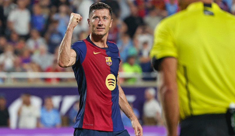 Robert Lewandowski Barcelona La Liga