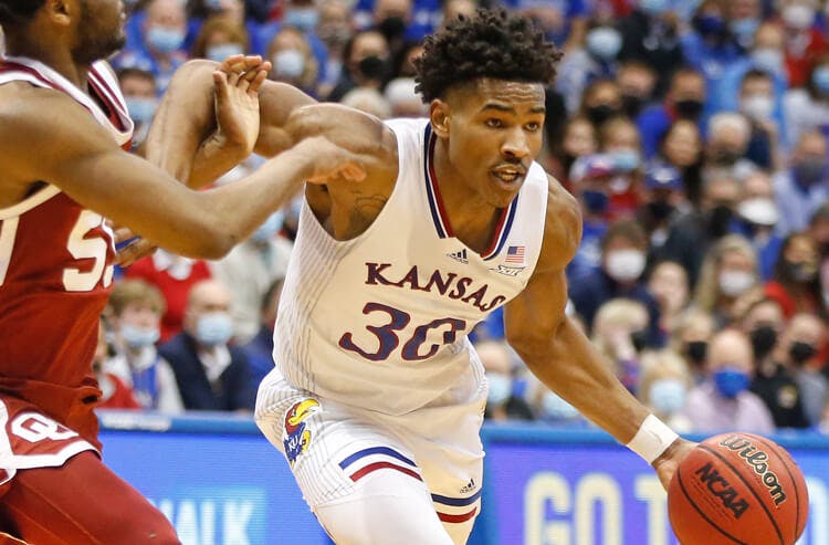 Ochai Agbaji Kansas Jayhawks college basketball